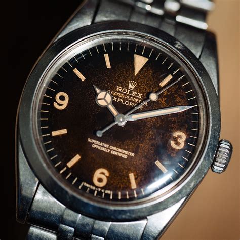 used rolex explorer 1016|rolex explorer 1016 tropical dial.